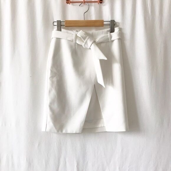 White House Black Market Tie-Belt pencil skirt 00 - Picture 4 of 14